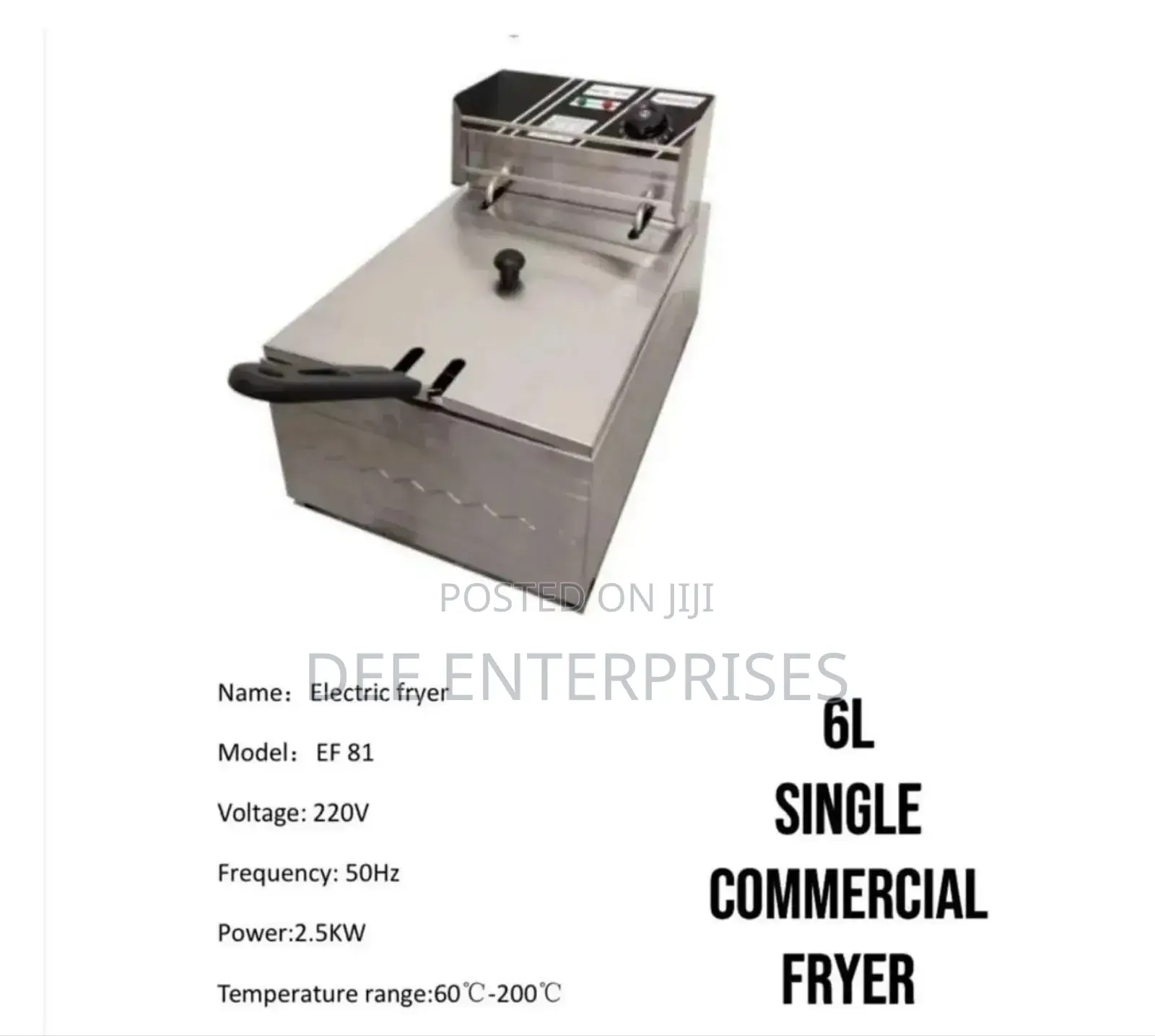 6l Commercial Electric Deep Fryer.
