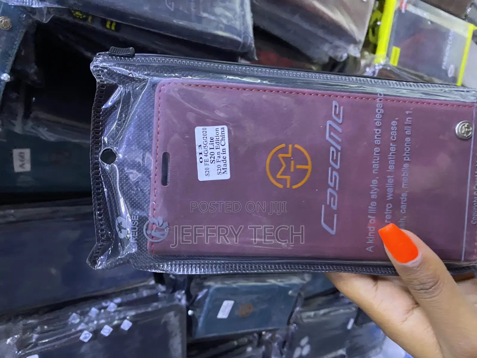 Ccsmall Samsung Galaxy S20 Lite Leather Flip Case With Card Slots