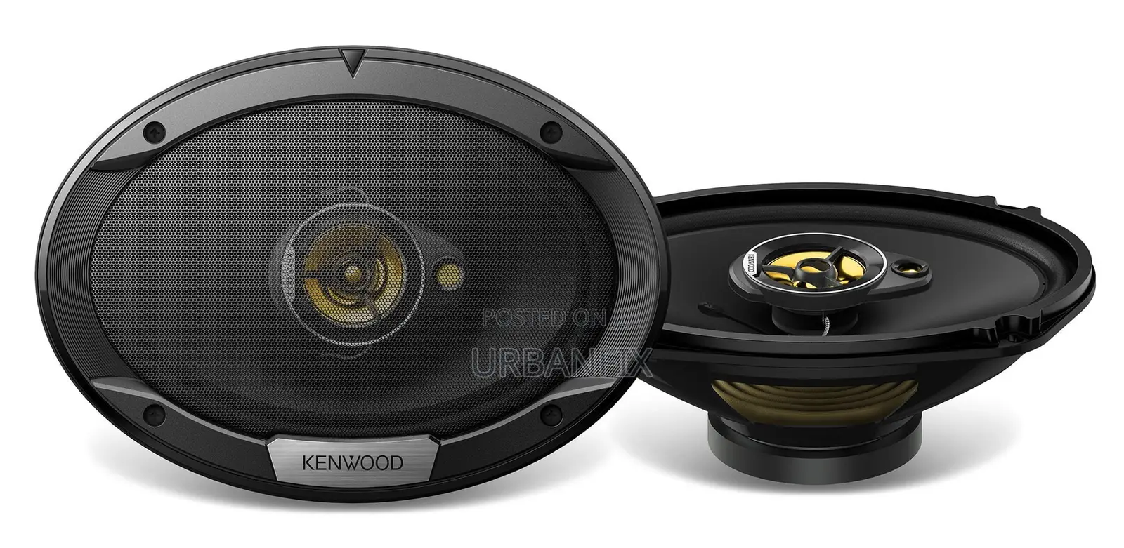 Kenwood 500 Watts 6 by 9 Powerful Oval Midrange Speakers- A Pair