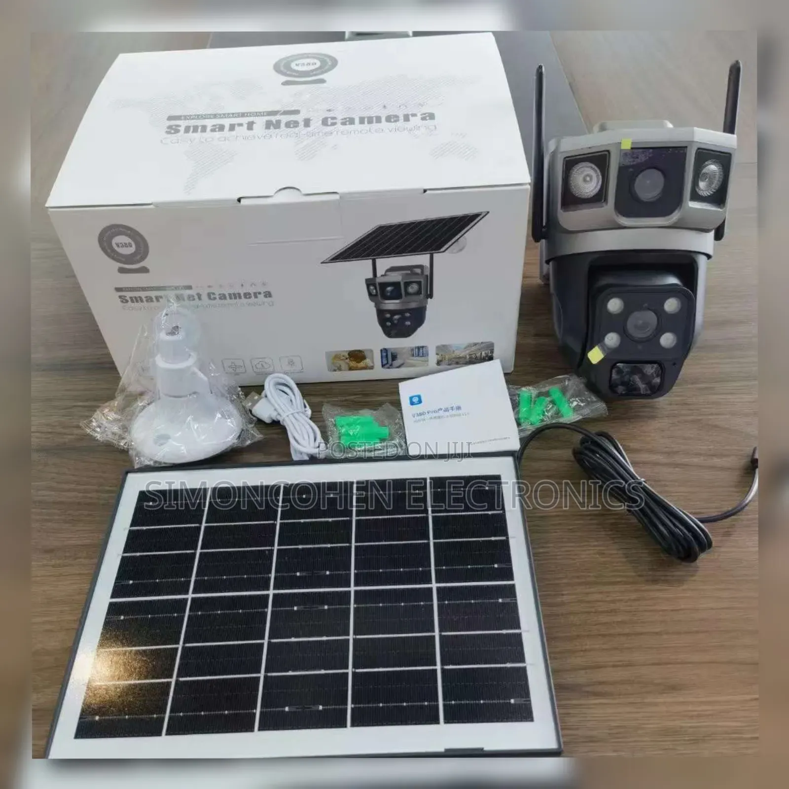 4g Dual Lens V380 Solar Ptz Camera