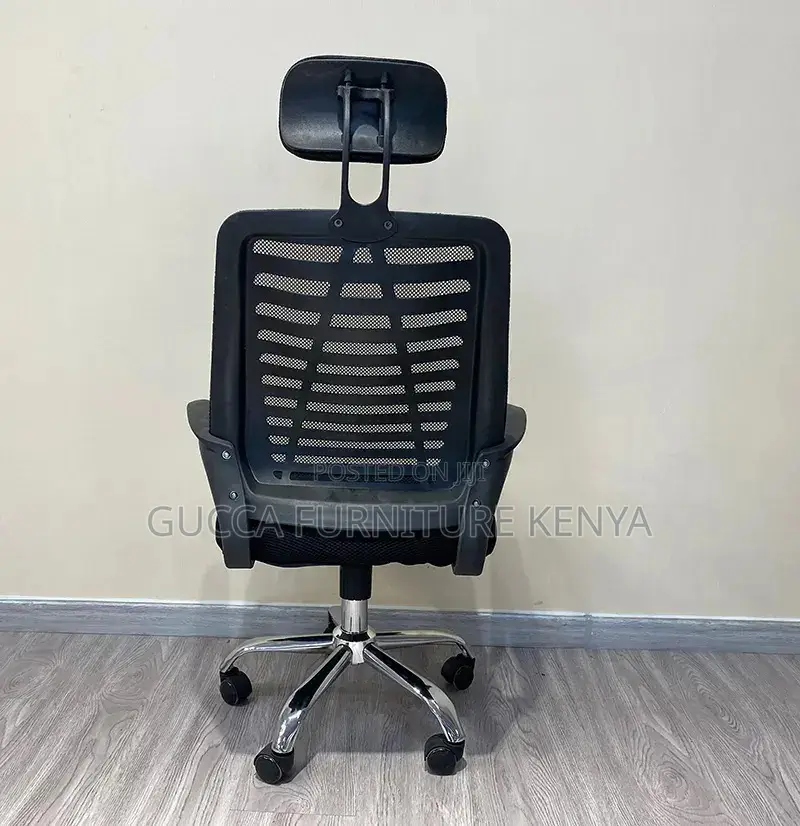 Office Chair: Flexible Mesh Arm Headrest Office Chair