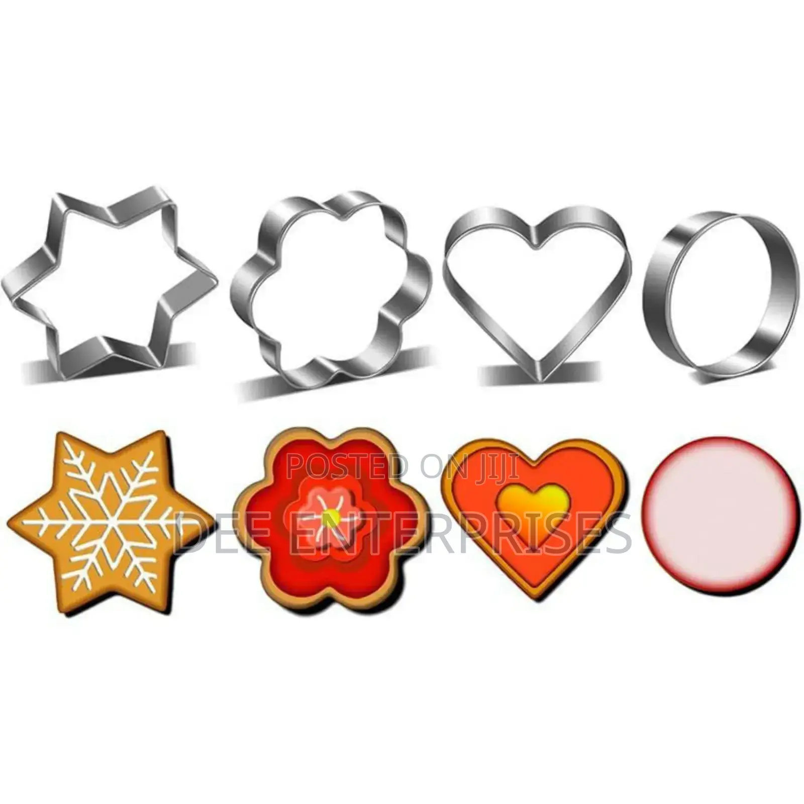4pcs Stainless Steel Cookie Cutter