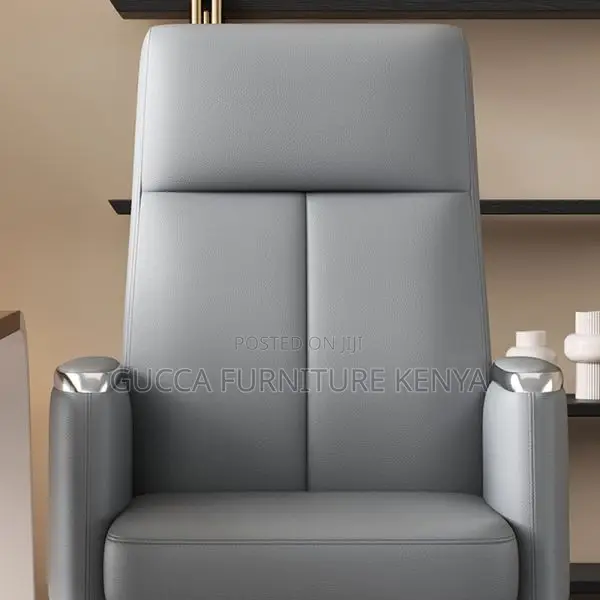Office Chair: Executive Leather Padded Manager's Desk Hb Chair