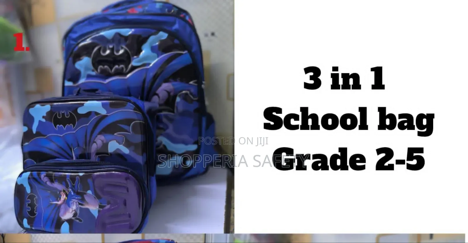3in1 Cartoon Themed Large Capacity School Bags