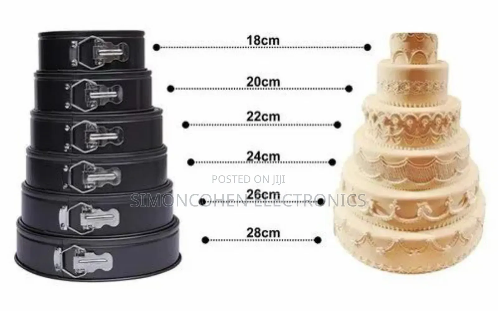 High Quality Nonstick 6in1 Cake Baking Tins