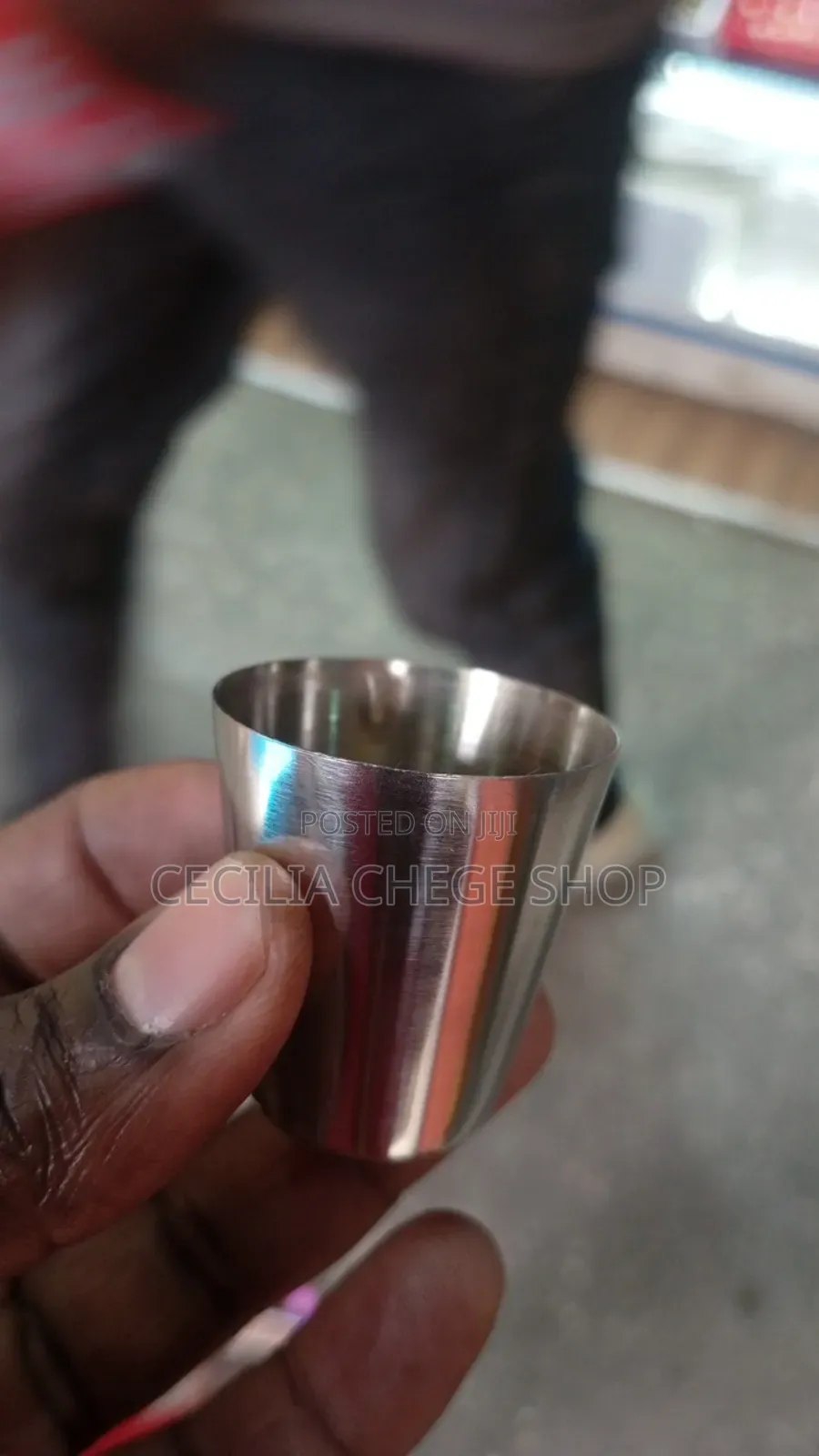 Steel Tot Glass