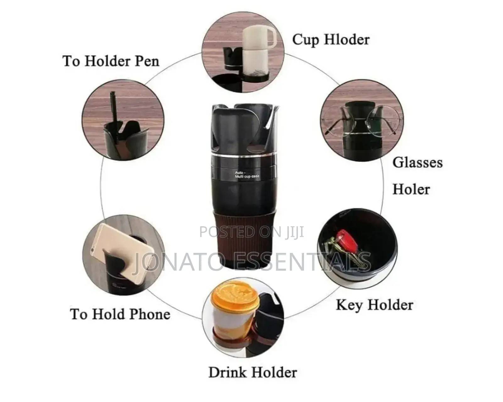 Car Cup Holder Expander And Organizer