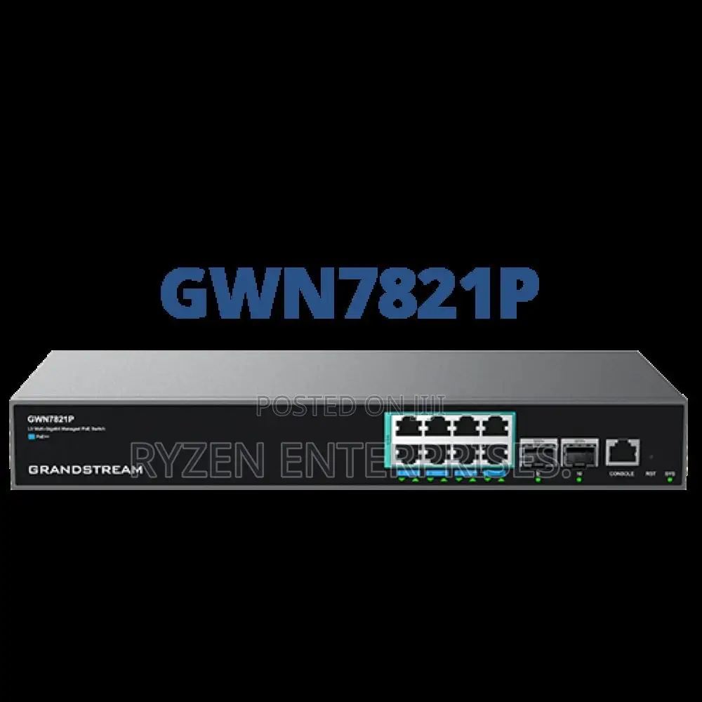 Grandstream Gwn7821p 8x 2.5 Gigabit Ports Switch