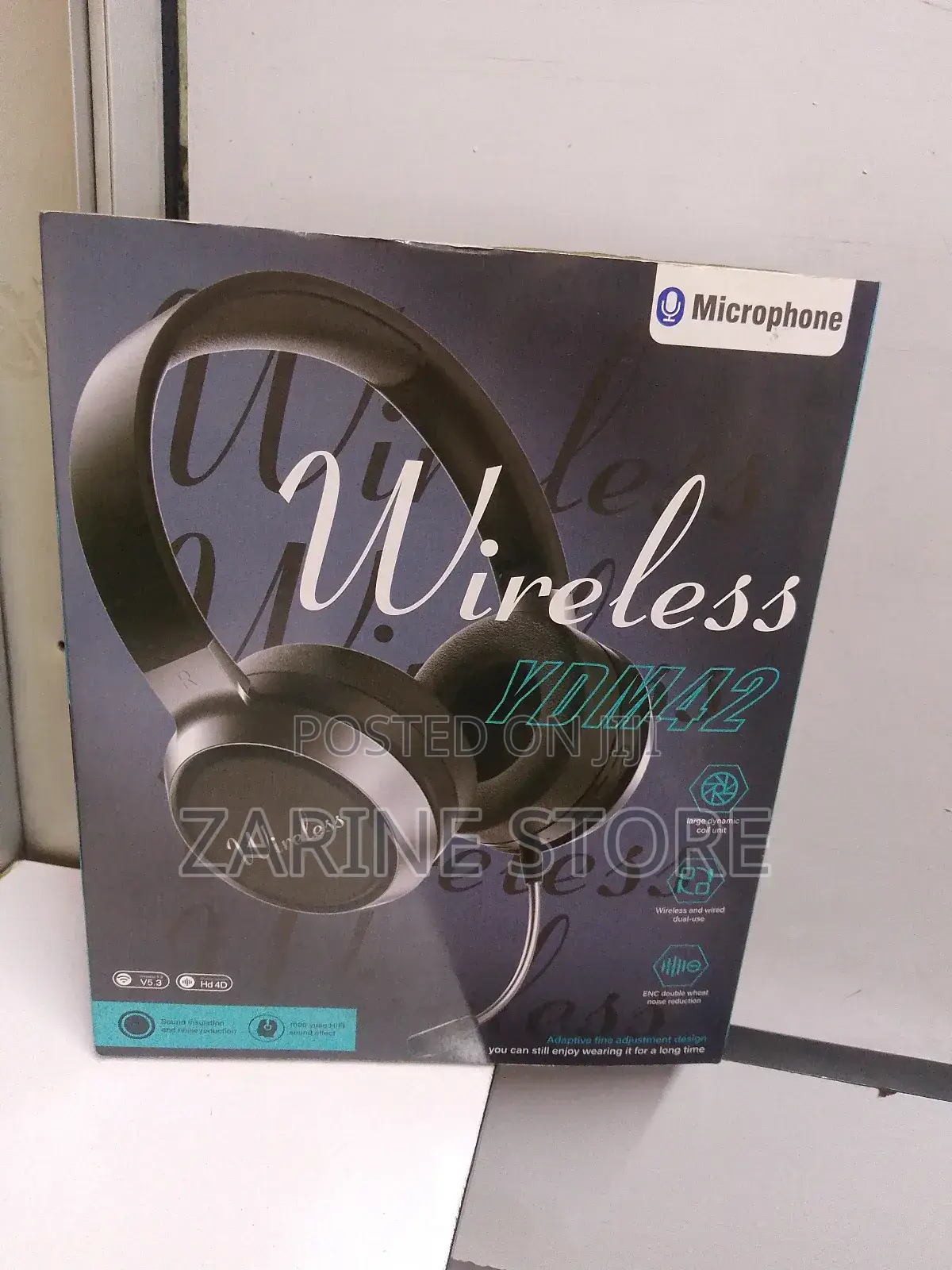 Wireless Ydm42 Headphones With Removable Microphone
