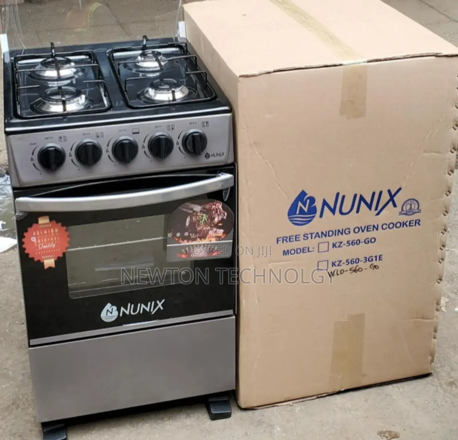 New Model 50*55 Nunix Full Gas Standing Cooker
