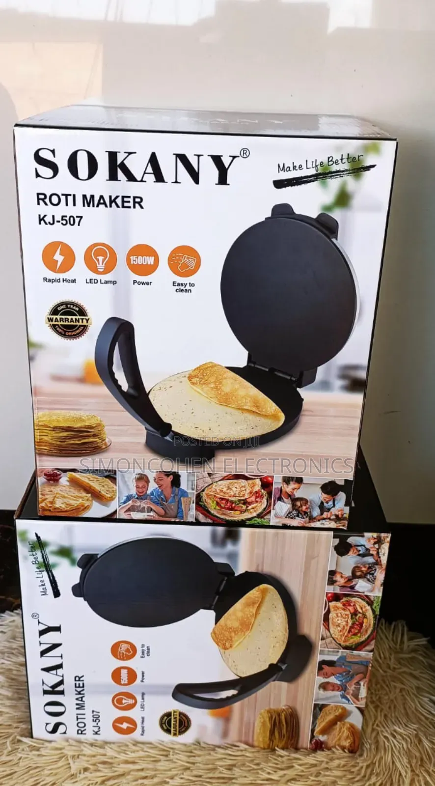 12 Inch Sokany Chapati Maker