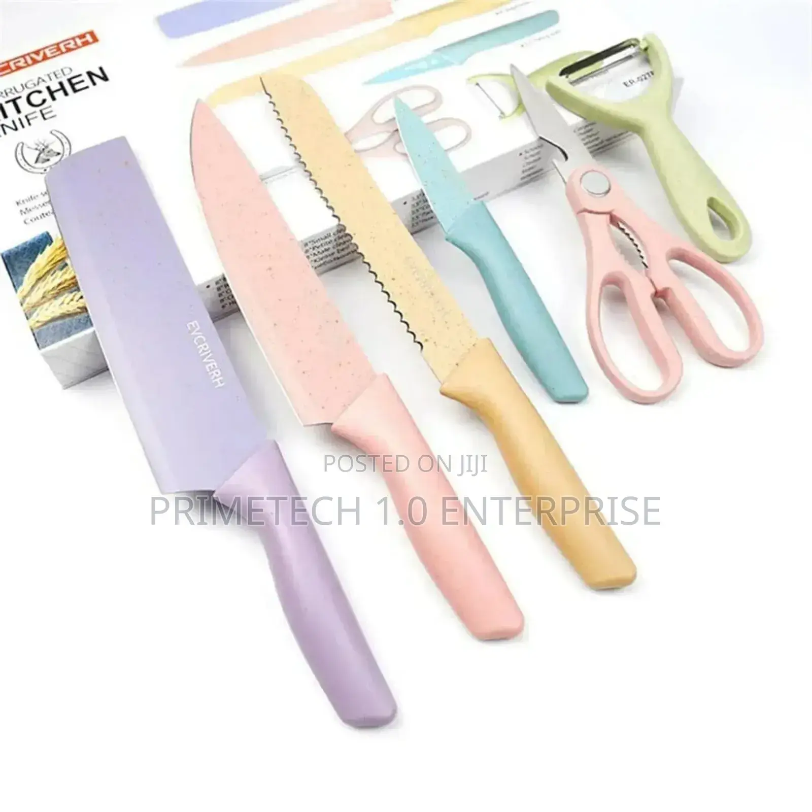 Macaroon Colourful Six Knife Set