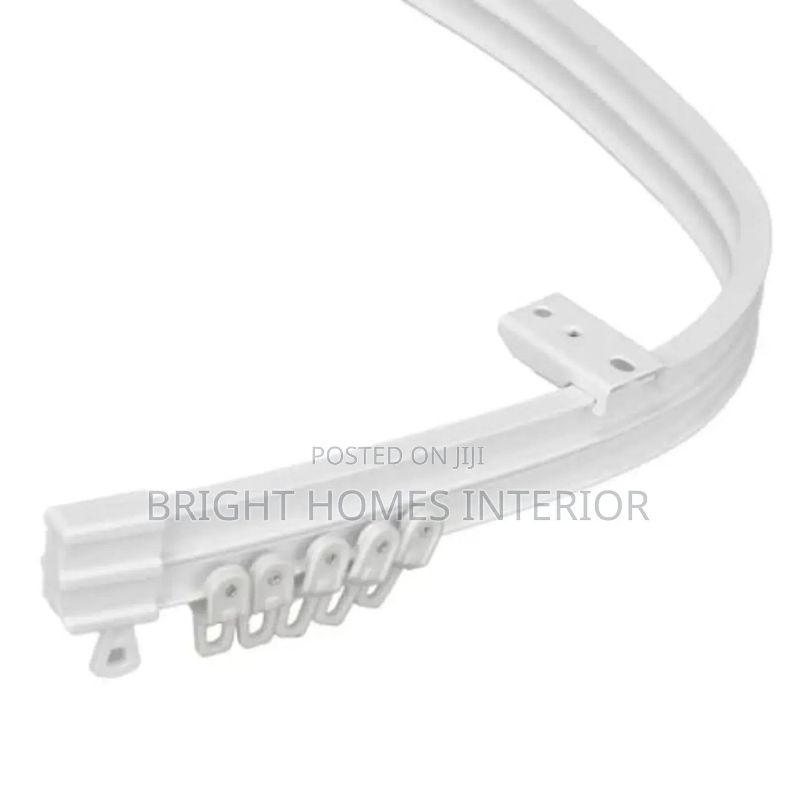 Bendable Curtain Rail Available in White