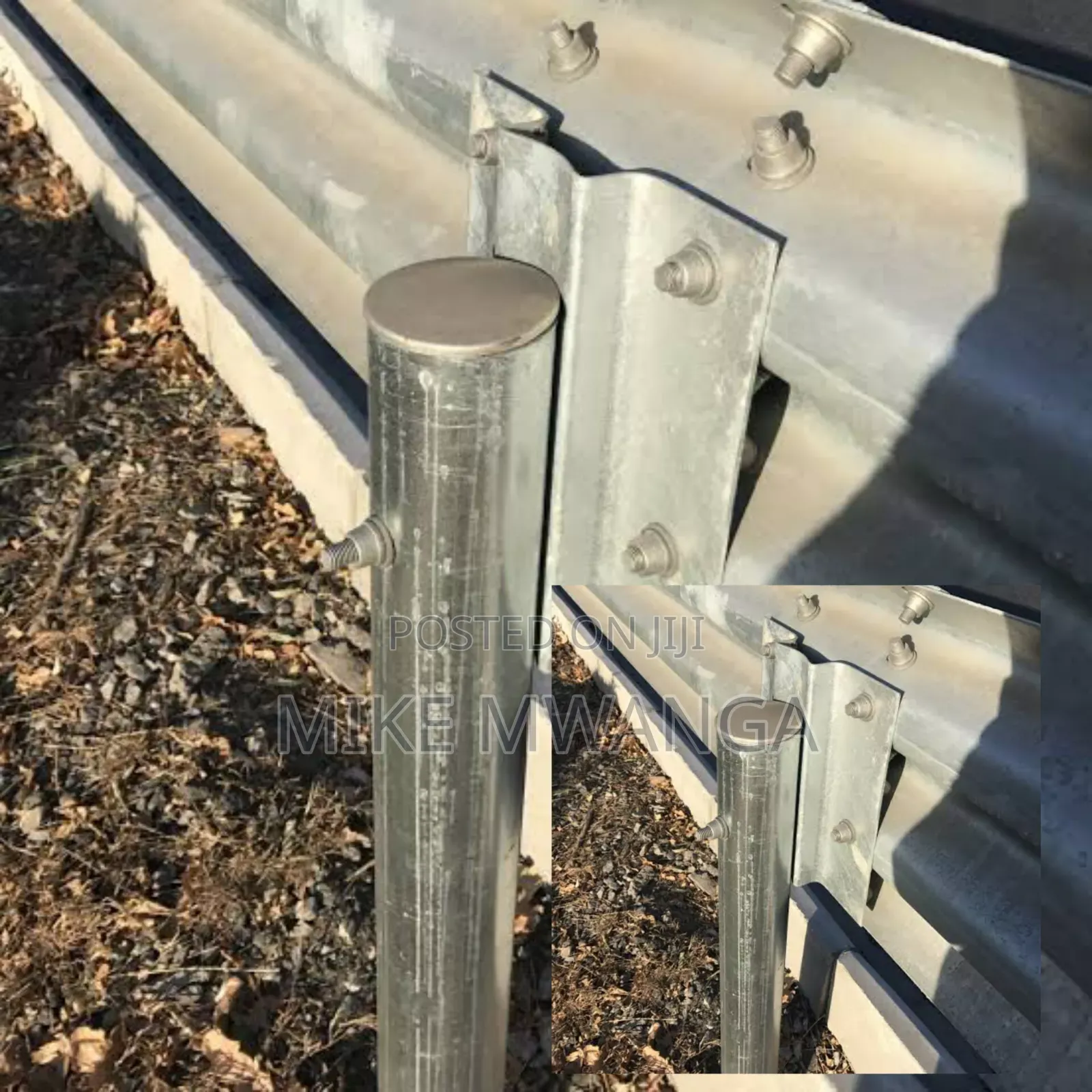 6 Long Guard Rail Post