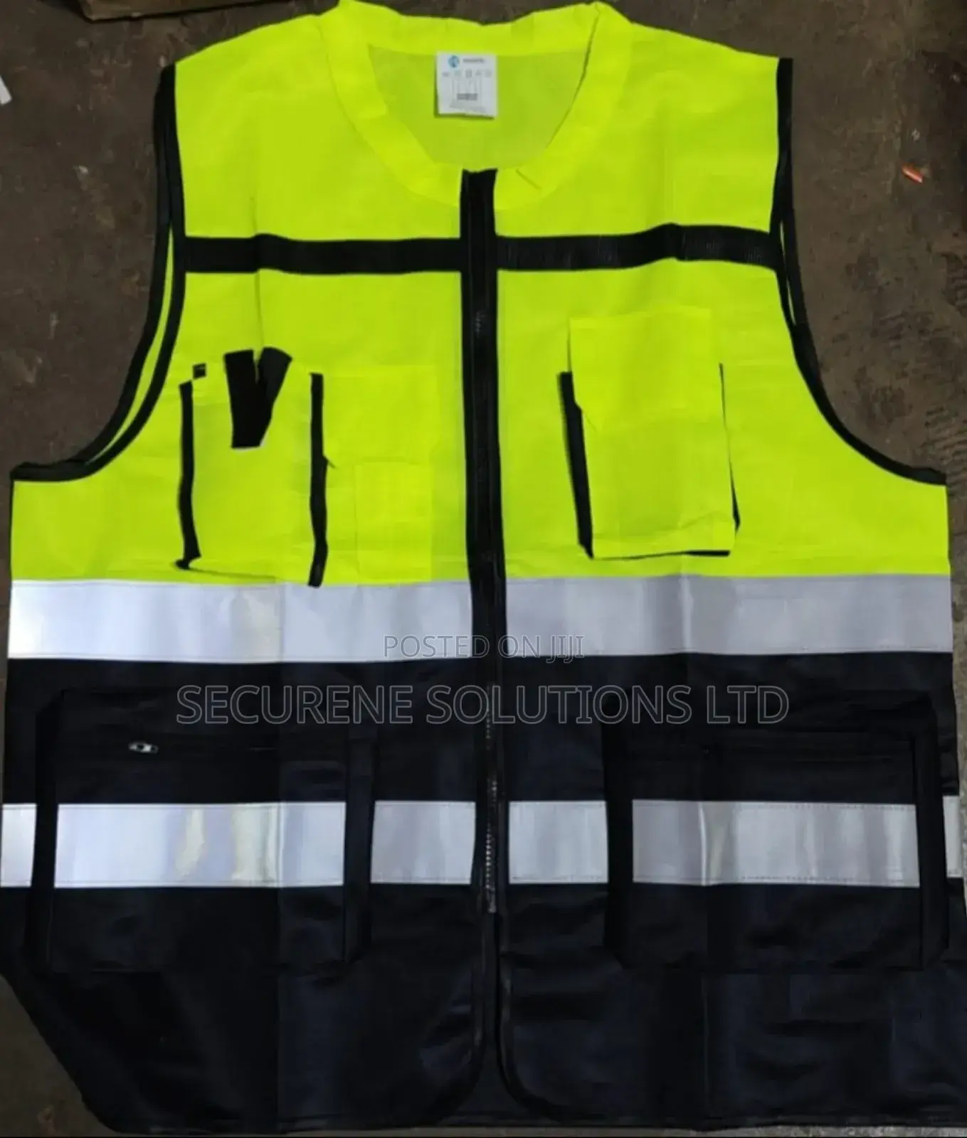 High Visibility Security Reflective Vest Pocket Design Vest