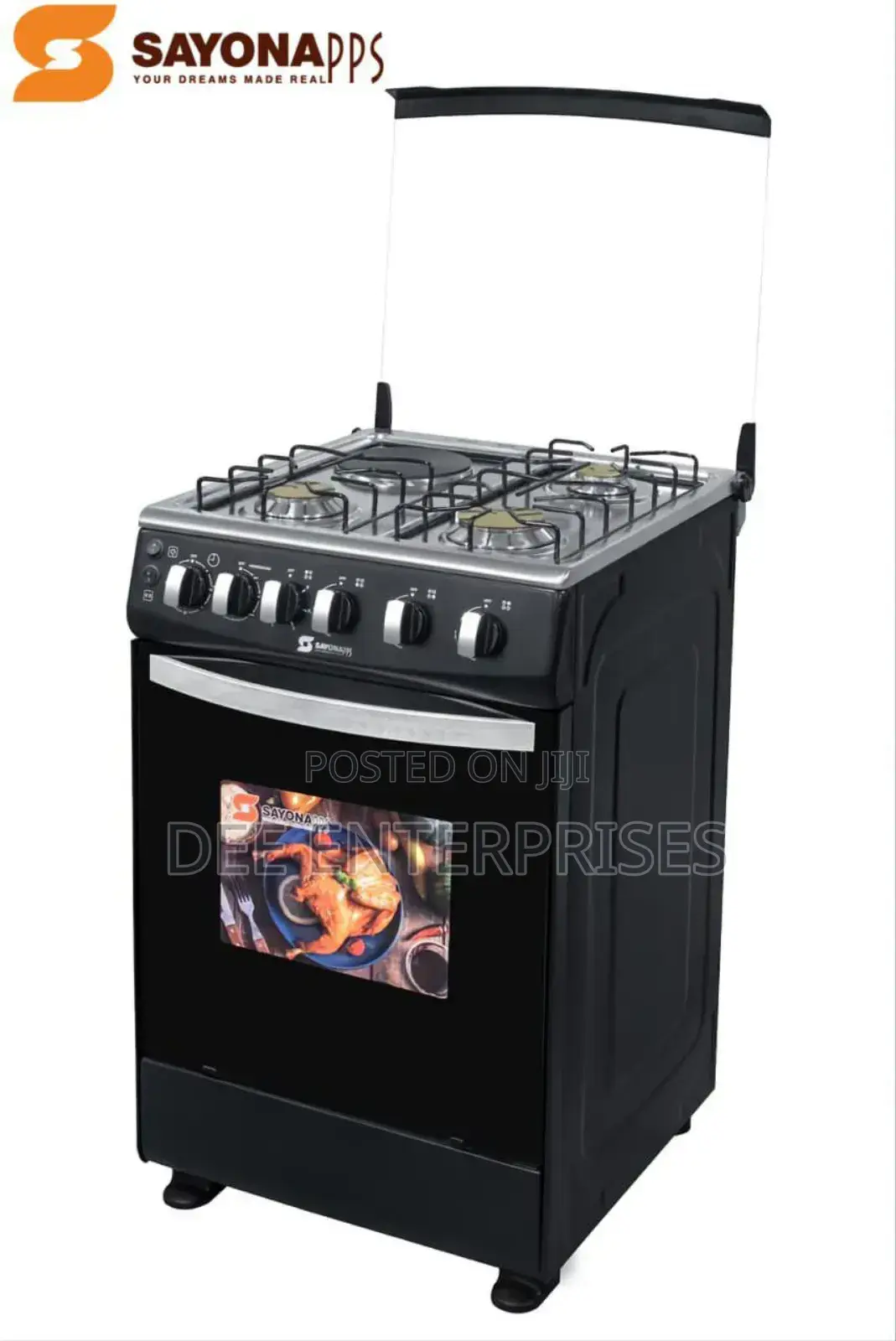 Sayona 3gas+1 Electric Plate Standing Cooker With Gas Oven