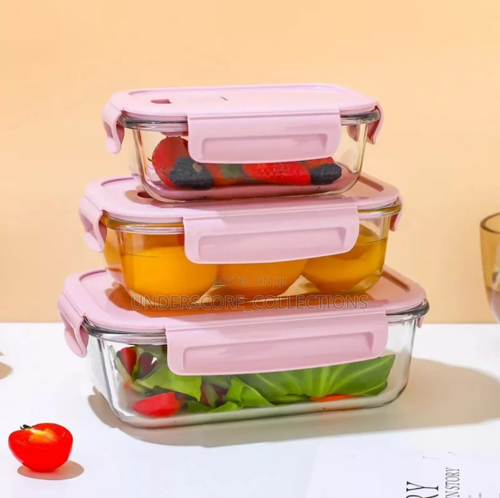 High Borosilicate 3pcs Lunch Box