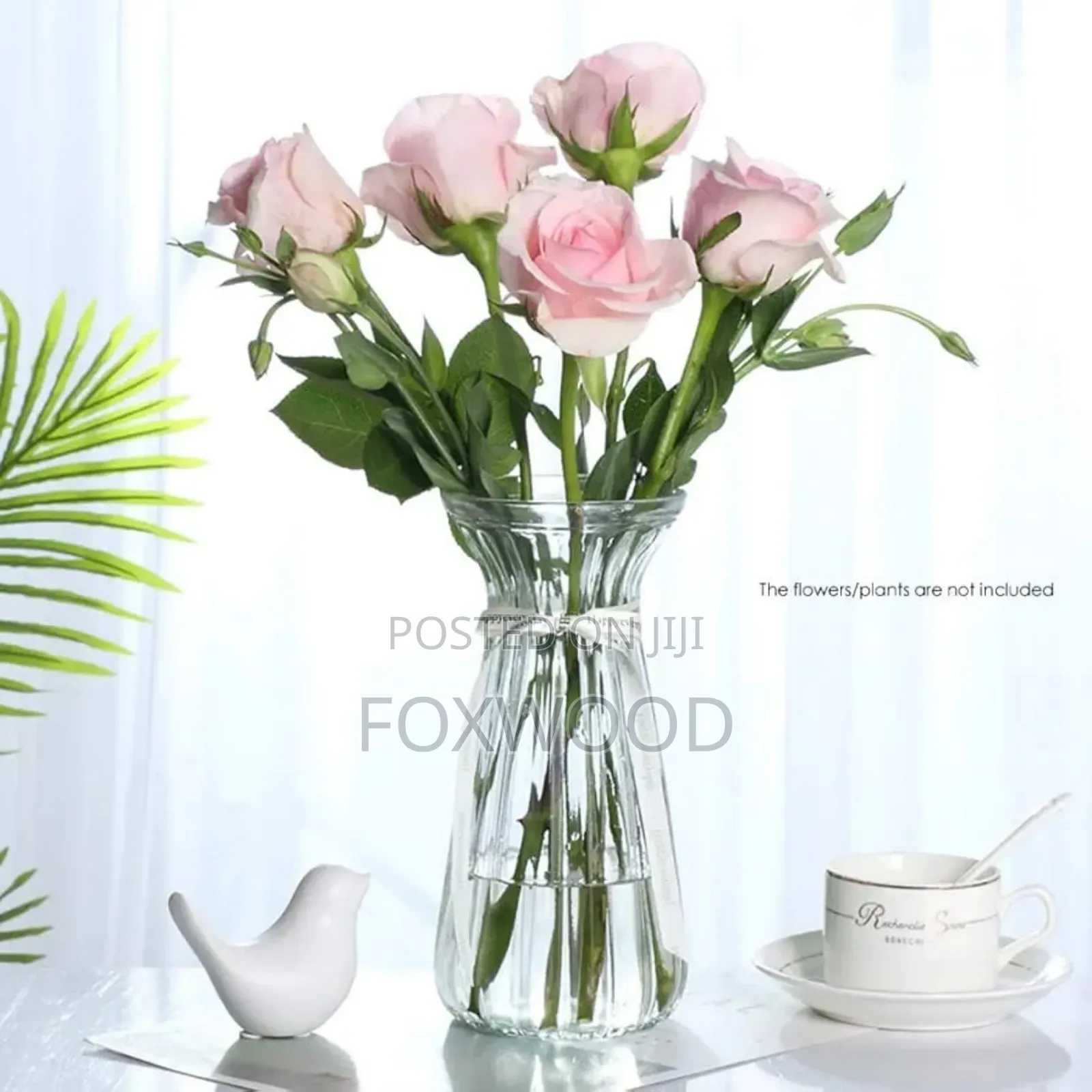 Diamond Flower Vase Rainbow 25cm