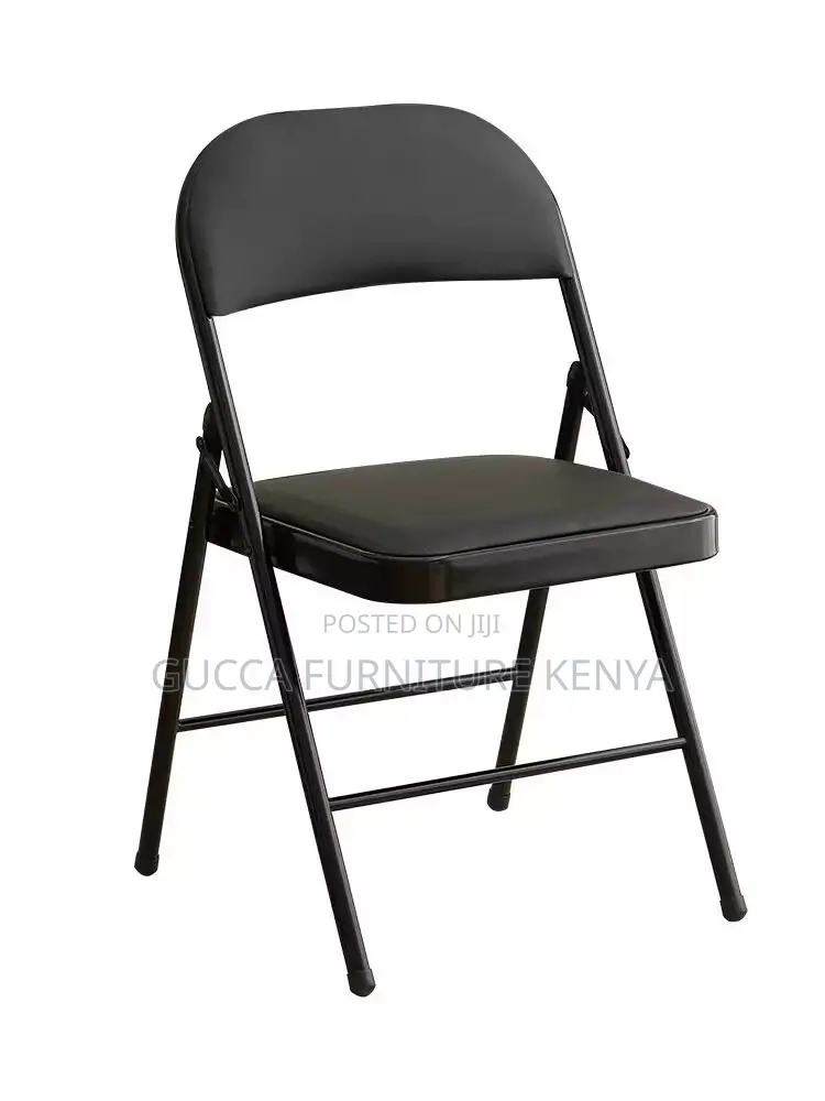 Office Chair: Folding Black Training Staff Room Office Chair