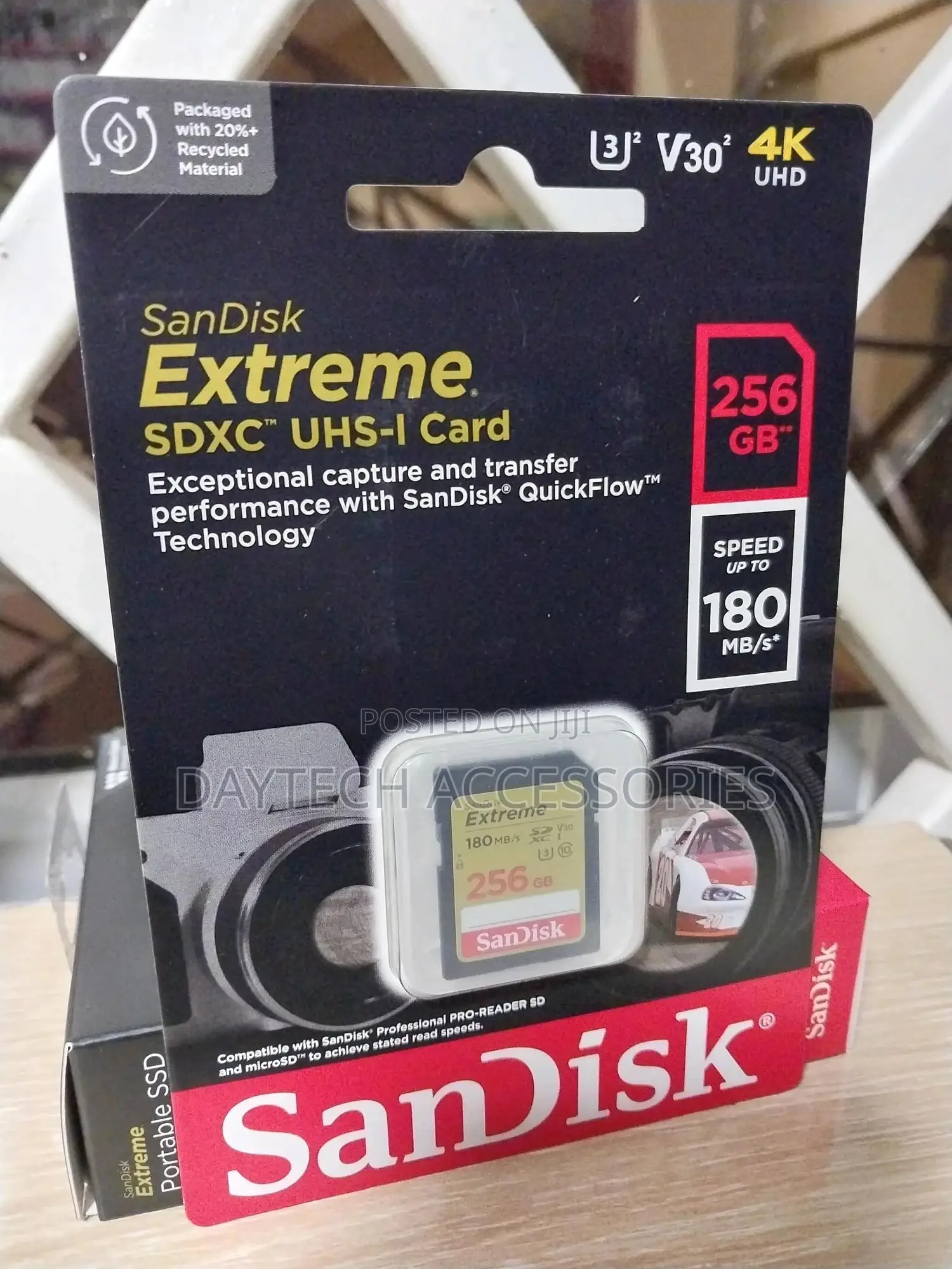 Sandisk 256gb Extreme Sd SDXC Card 180mb/S Class 10 Memory Card