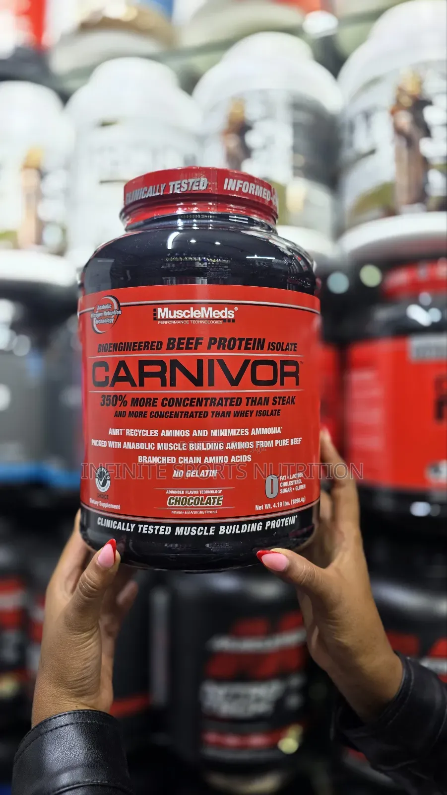 Muscle Meds Carnivore Beef Protein Isolate 4lbs 56 Servings