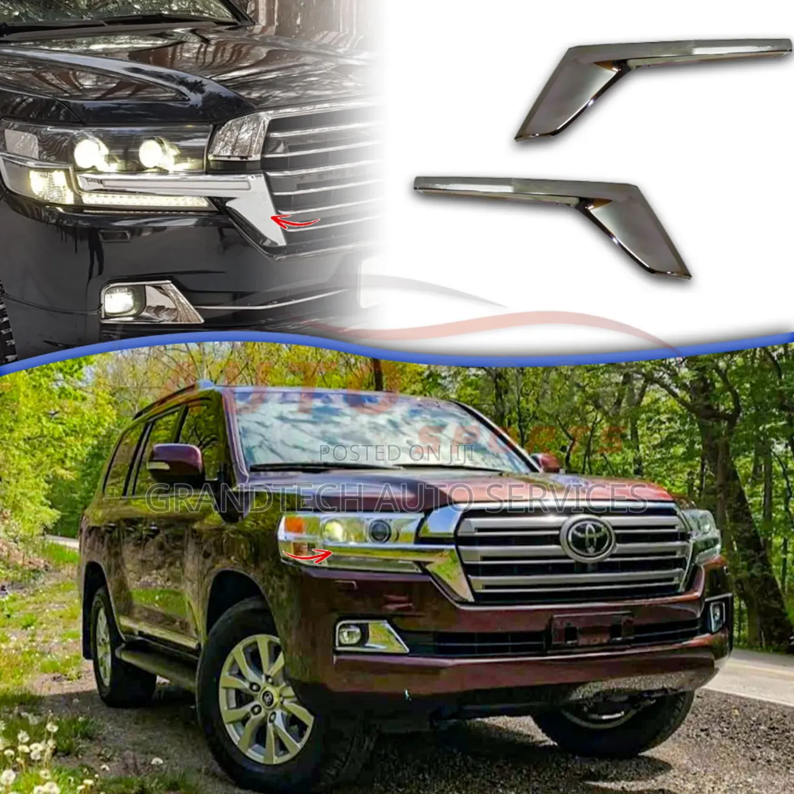 Land Cruiser  200 Series  Headlight  Chrome.