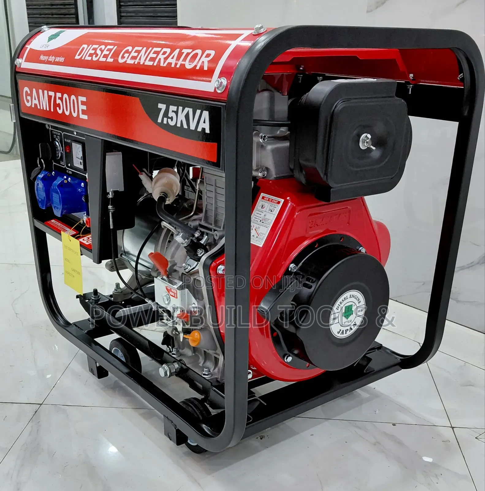 7.5kva Diesel Generator Open Set Gam7500e Keystart