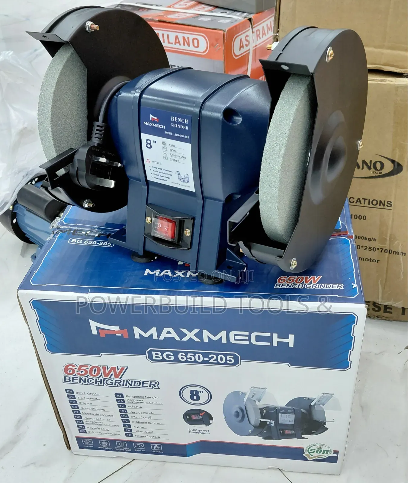 Bench Grinder 8" 650w Electric