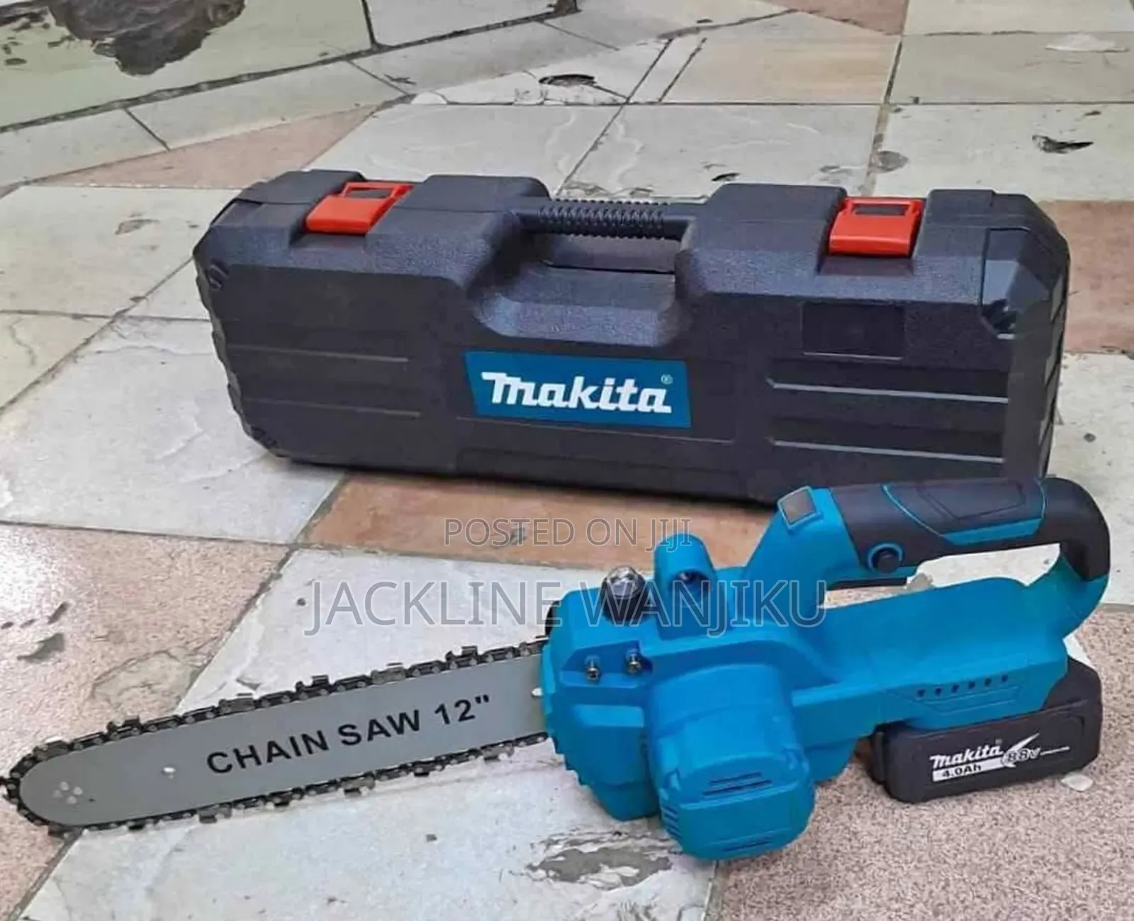 Portable Cordless Chain Saw 12"/. Rechargeable Chainsaw Saw Machine