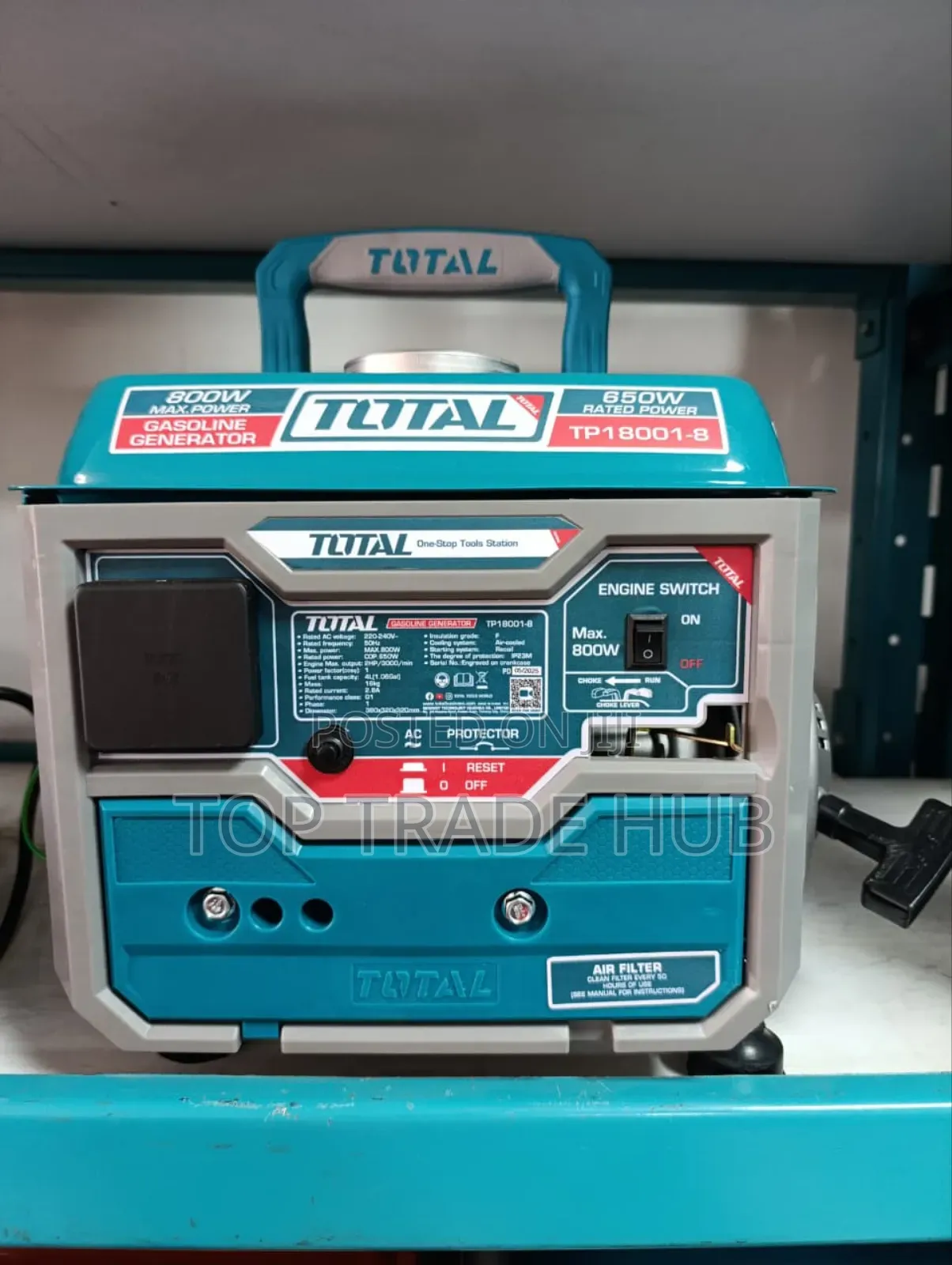 Portable Total Petrol Mini Generator 800w /1kva