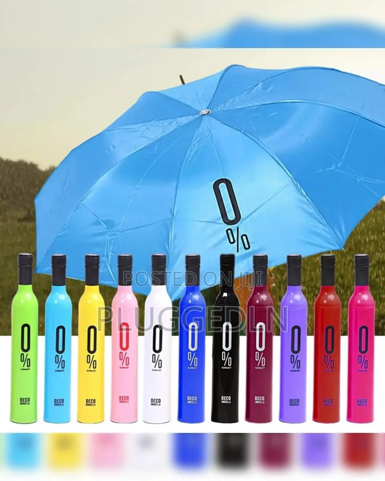 Wine Bottle Umbrella *Folding Uv Umbrella*