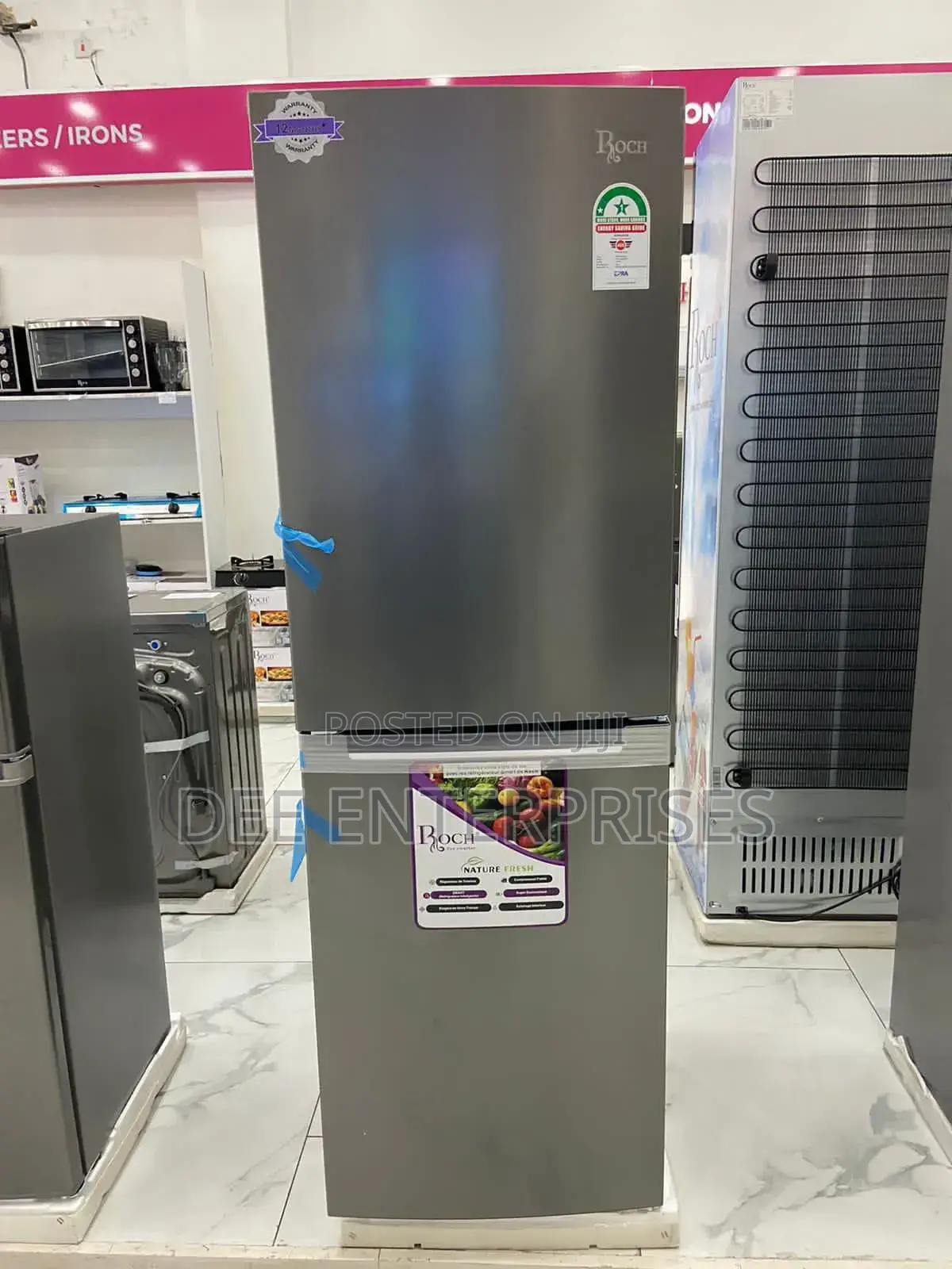 329 Litre
Roch Fridge No Frost Bottom Freezer