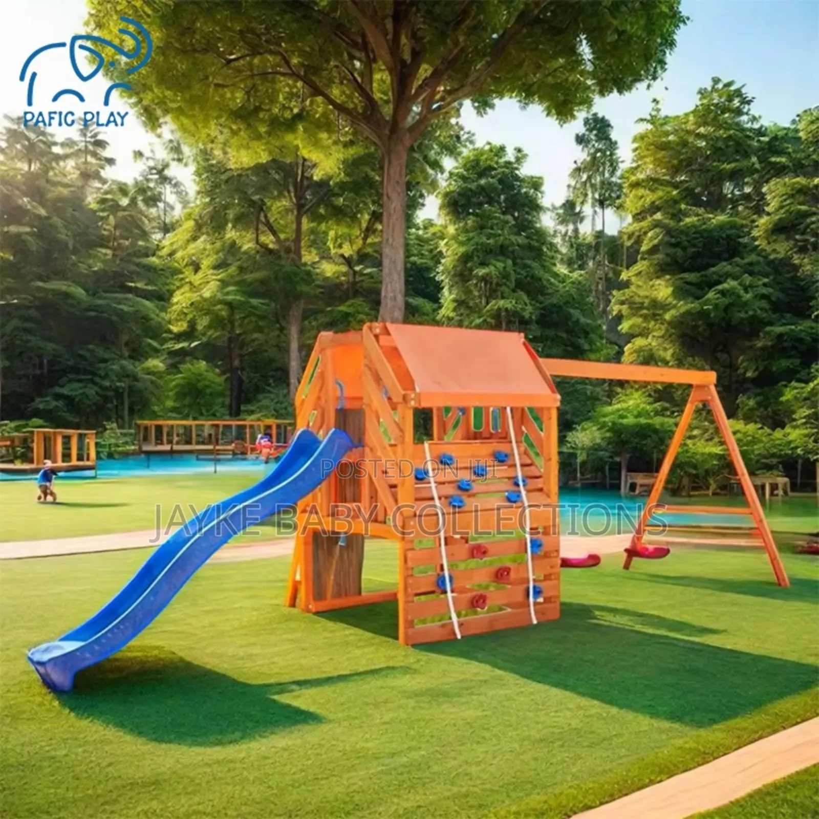 Little Tikes Wooden Climbing Frame Swing Set
