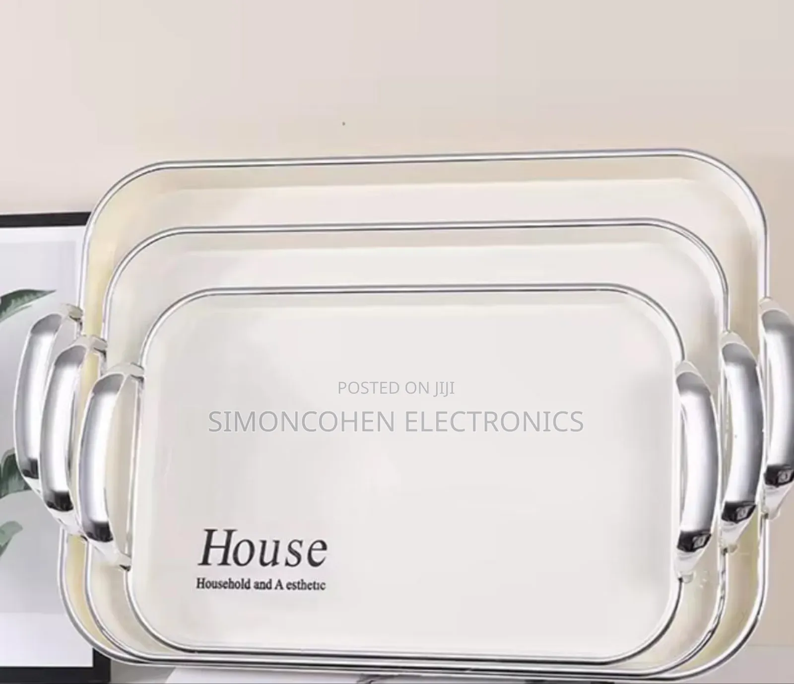 3pcs Set White Tray