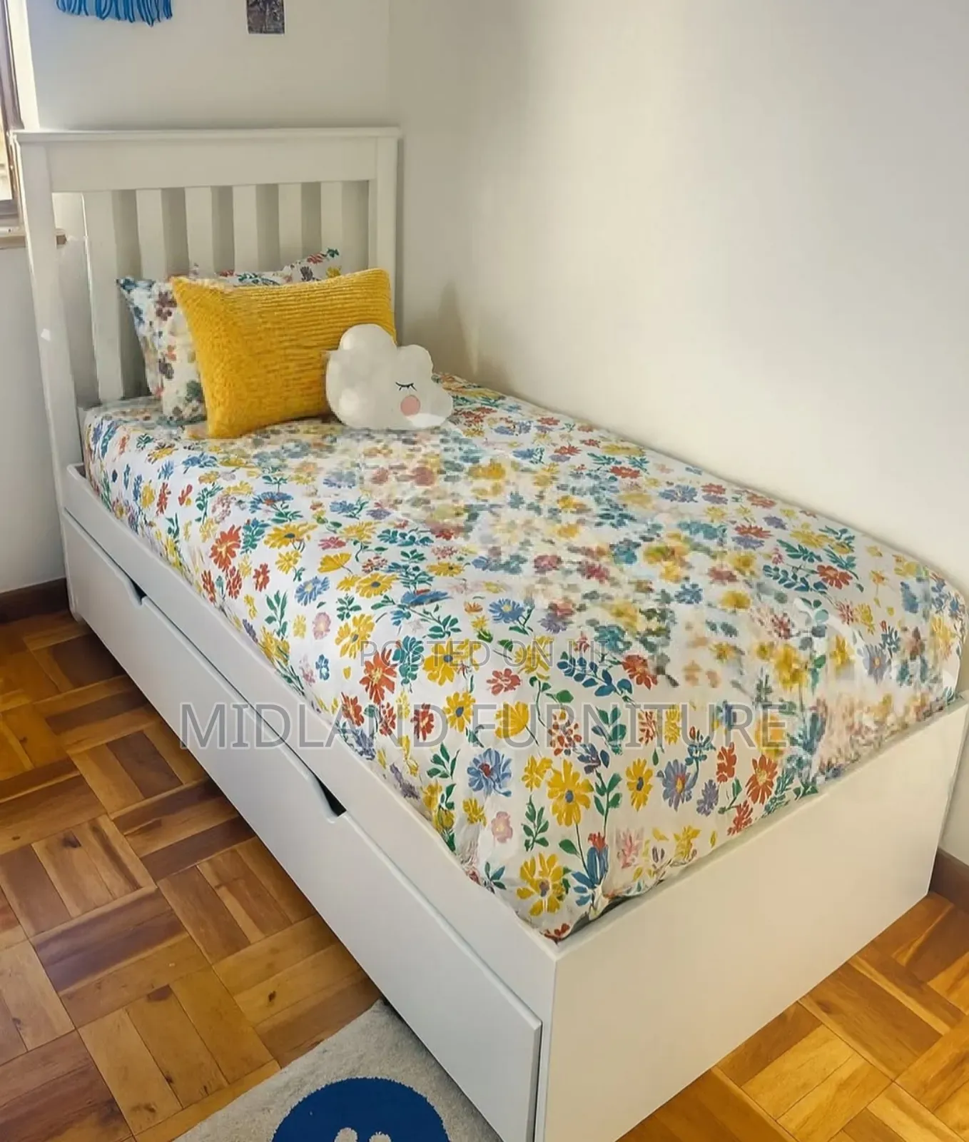 Single Bed Design for Children/ Single Kids Bed