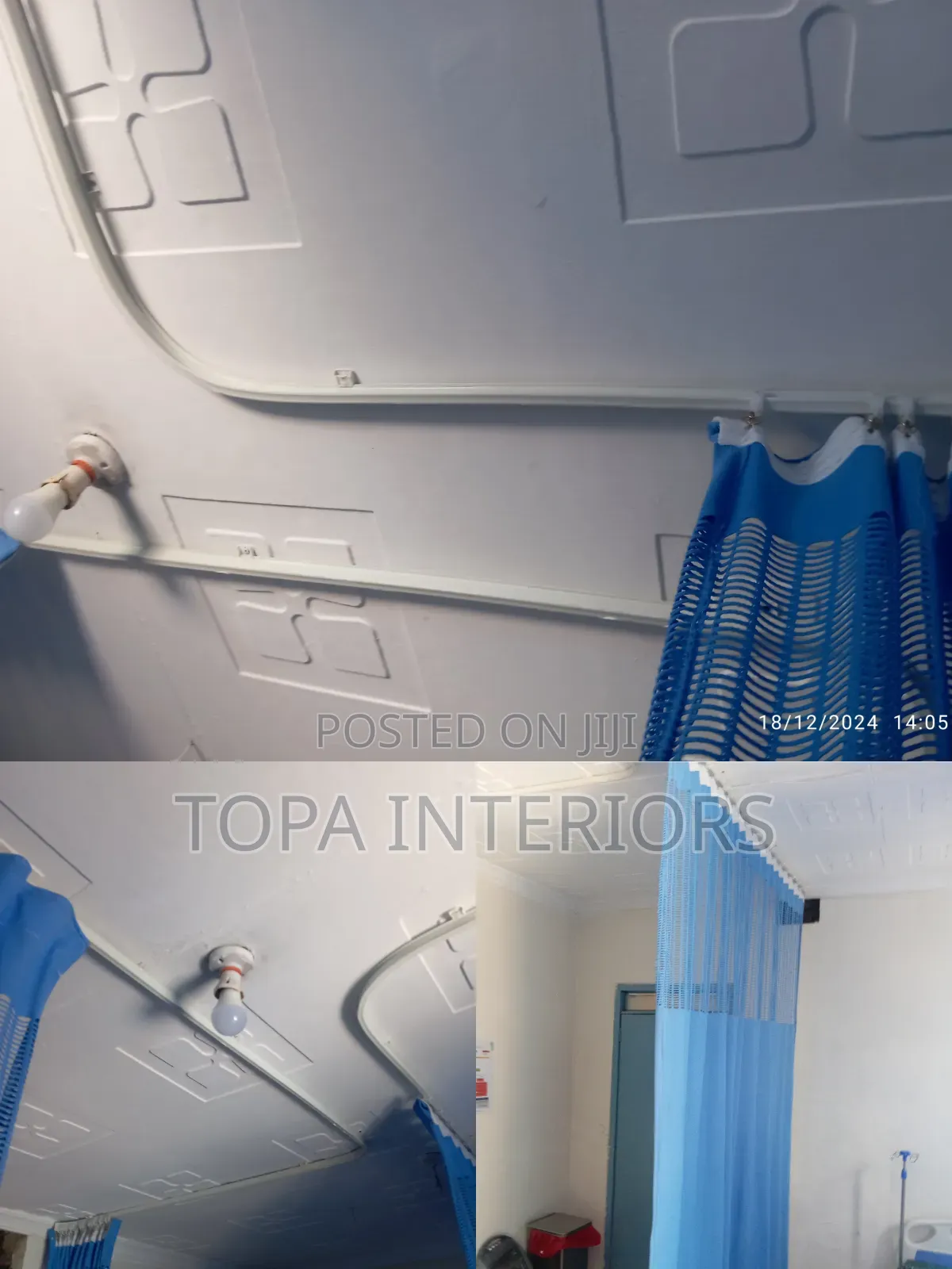Hospital Ward Partitioning Bendable Curtain Rails