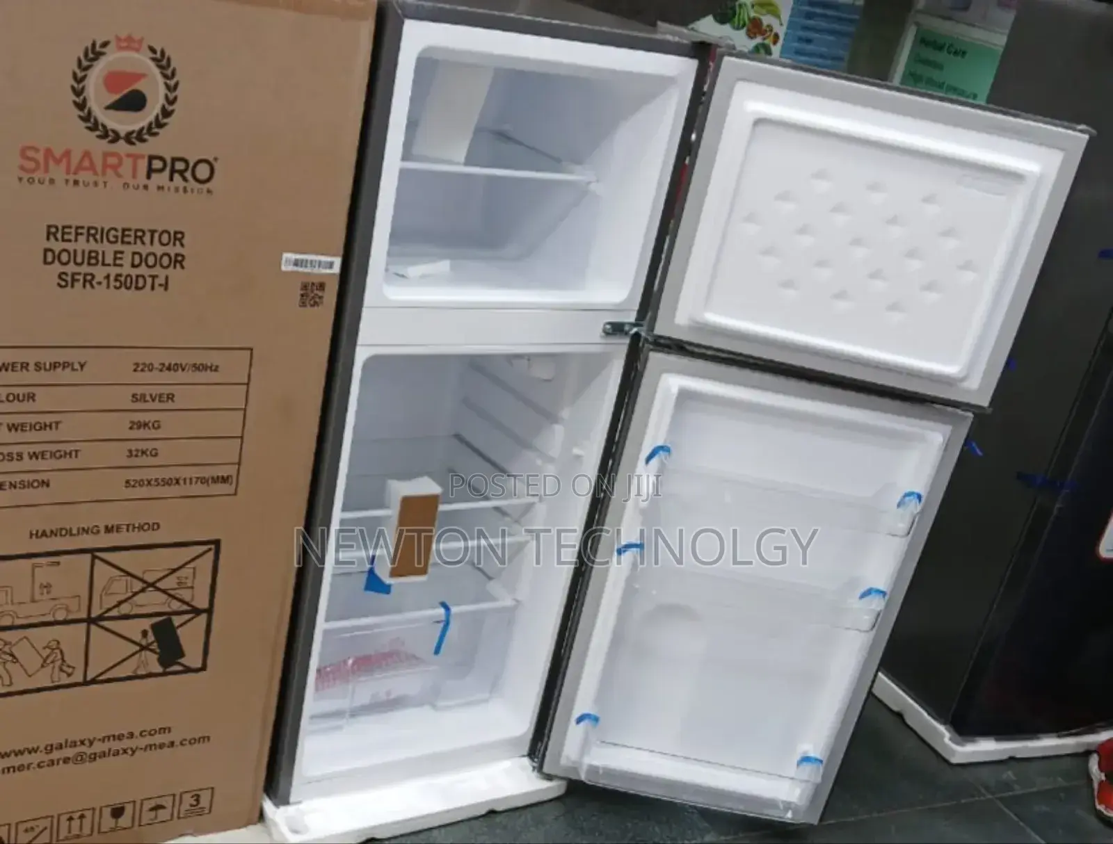 Smart Pro SFR-150dt-I Double Door Fridge 118l