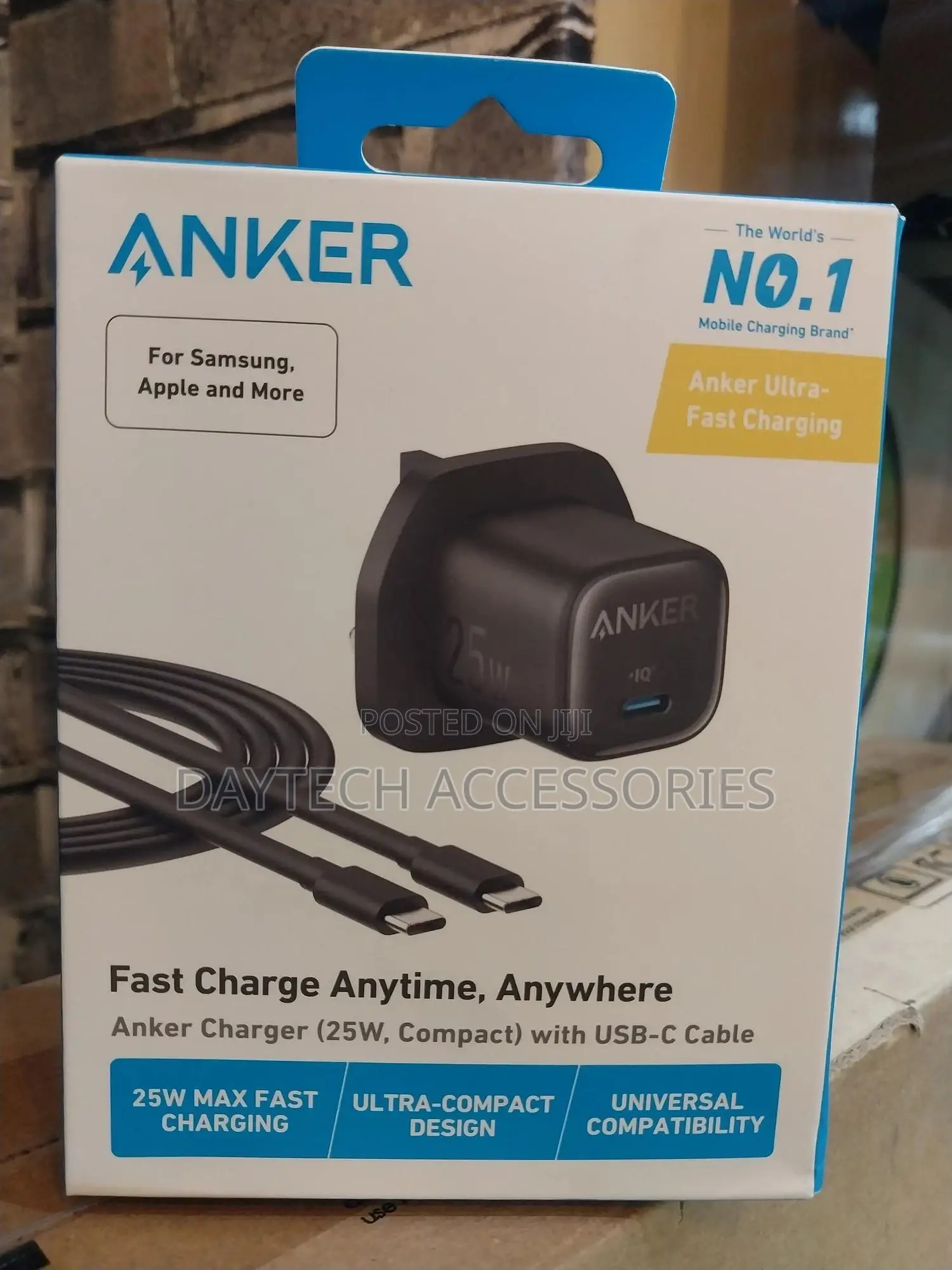 Anker B2656k11 25w Charger With Type-C to Type-C Cable