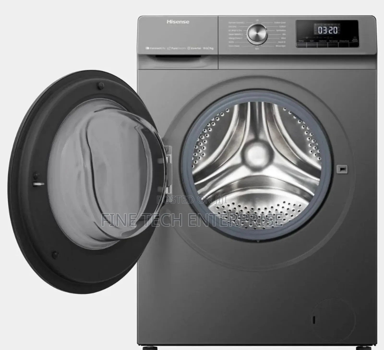 Washing Machine Front Load 10.5/6kg Grey Wash And Dry Full Automatic