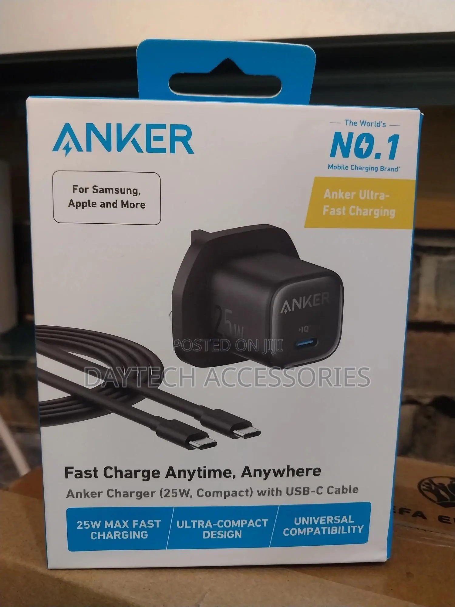 Anker B2656k11 25w Charger With Type-C to Type-C Cable