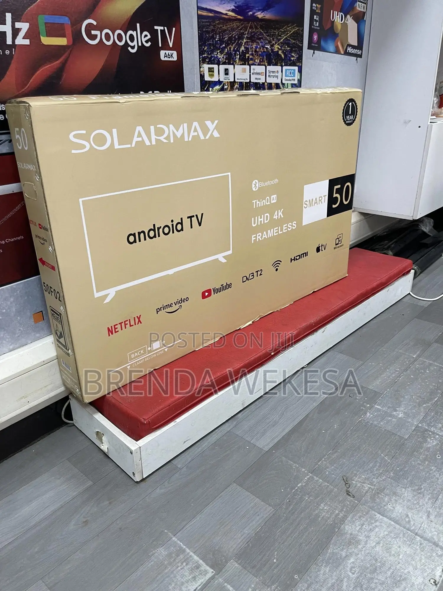 Solarmax 50-Inch Full Hd Led Smart TV With Built-in Wi-Fi, Dolby Audio