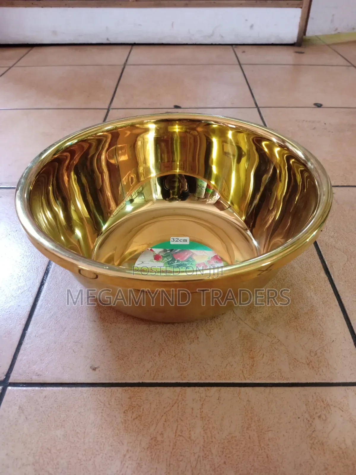 Golden Stainless Steel Bowl 32cm /Multipurpose Bowl 32cm