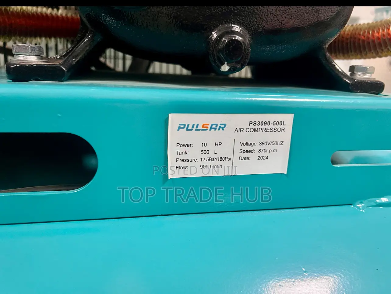 Pulsar 3 Piston Electric 500l Air Compressor 10hp 12.8 Bar 1/3 Phase