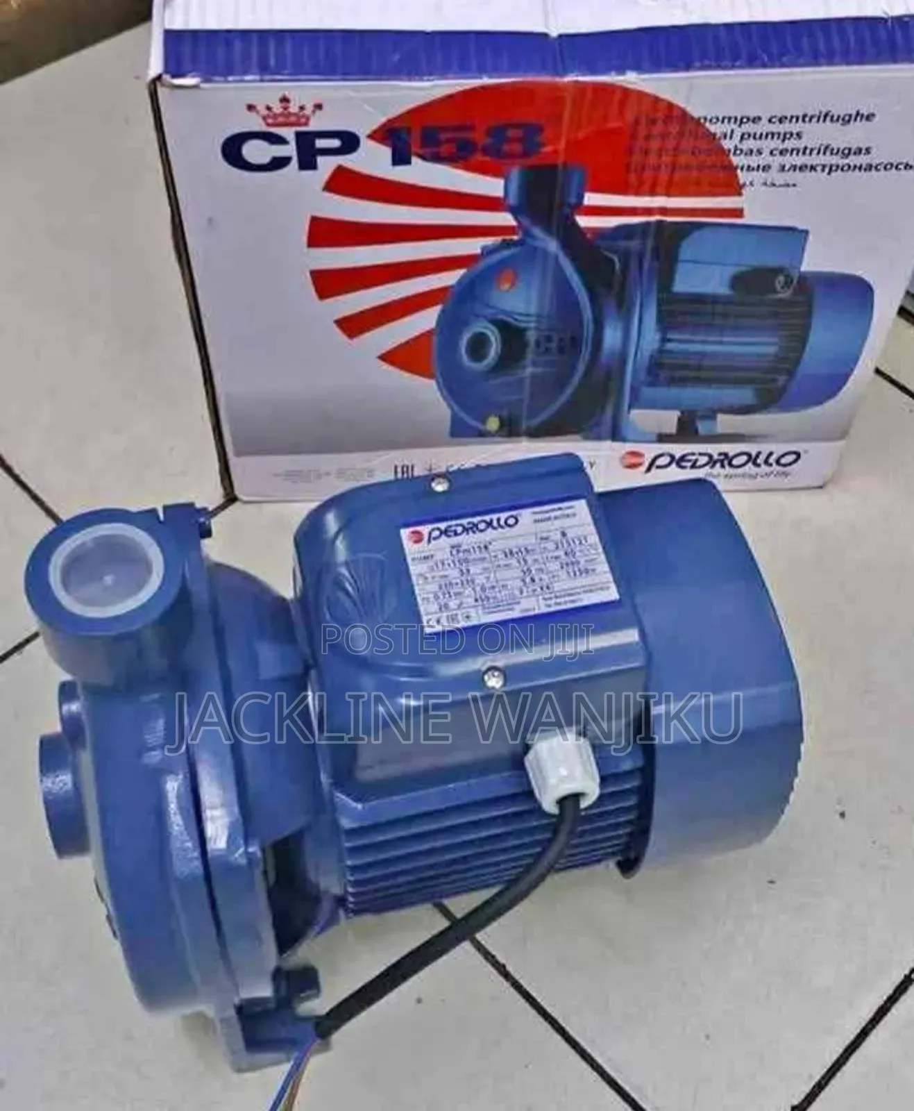 1hp Pedrollo Booster Water Pump