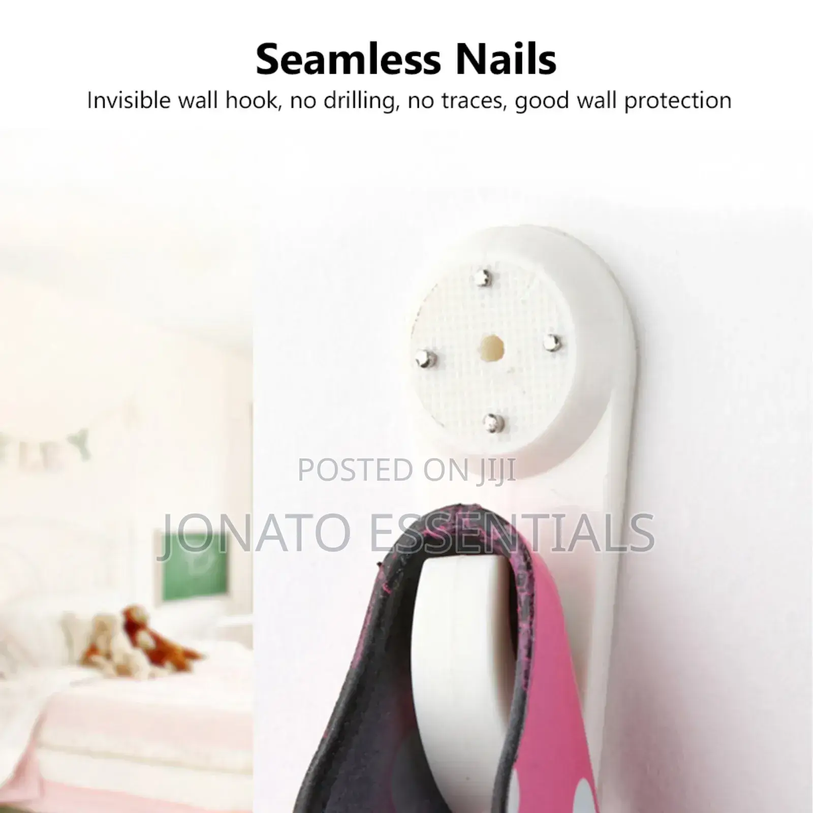 5pc Picture Hangers Hooks, Wall Hooks for Frames Clocks