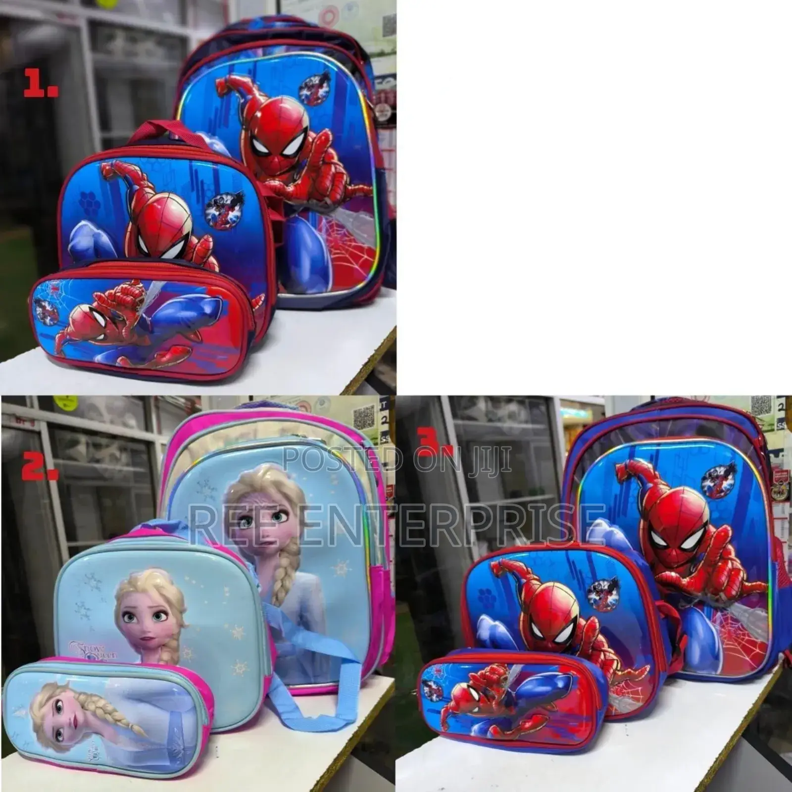 3 in 1 Cartoon School Bag Brand New