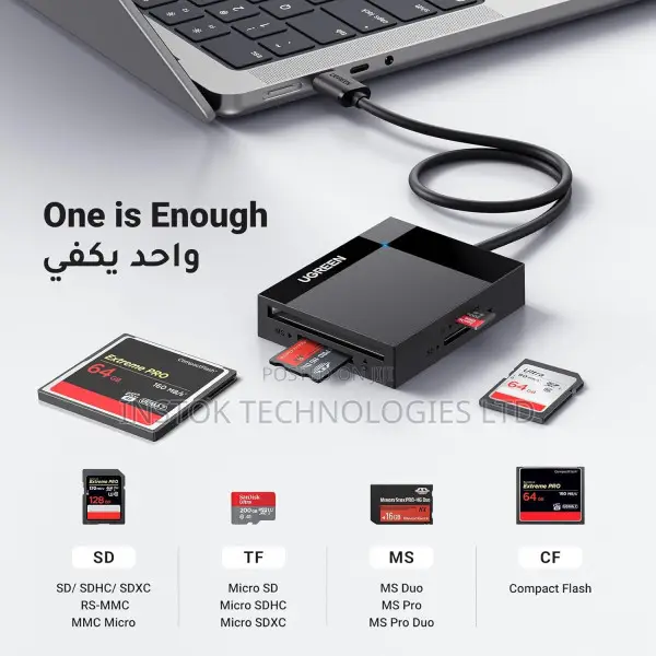 Ugreen 4-in-1 Usb 3.0 Sd Card Reader - Cr125