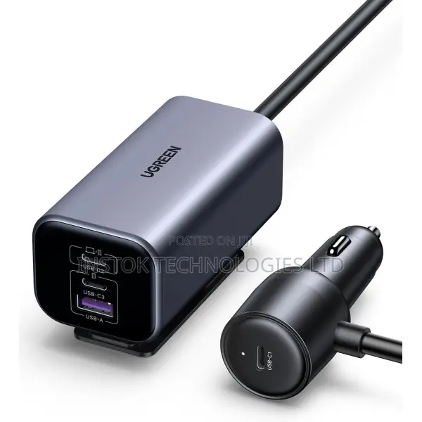 Ugreen 150w 4-Port Gan Fast Car Charger
