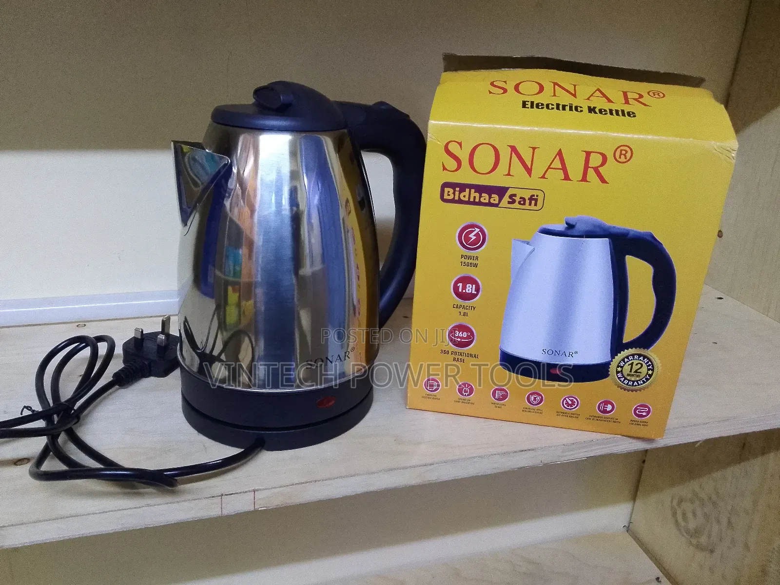 Sonar Electric Kettle 1.8 L