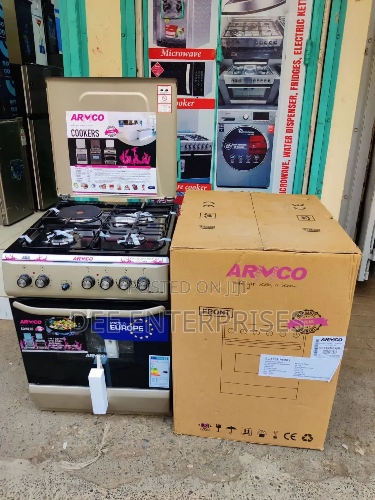 Armco 60cmx60cm. 3gas+1 Electric Plate